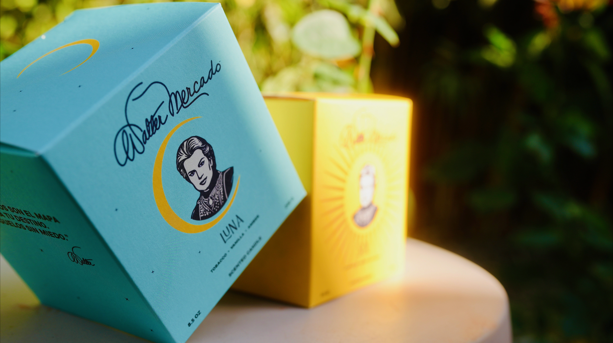 Walter Mercado Luna and Sol Candle Set
