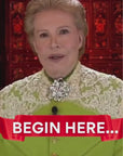 A Digital avatar inspired by Walter Mercado wearing a, cosmic-themed green cape with flowers and silver embellishments, radiating mystical energy and empowerment