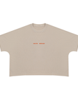 Unisex Heavyweight Boxy Raw Edge T-Shirt