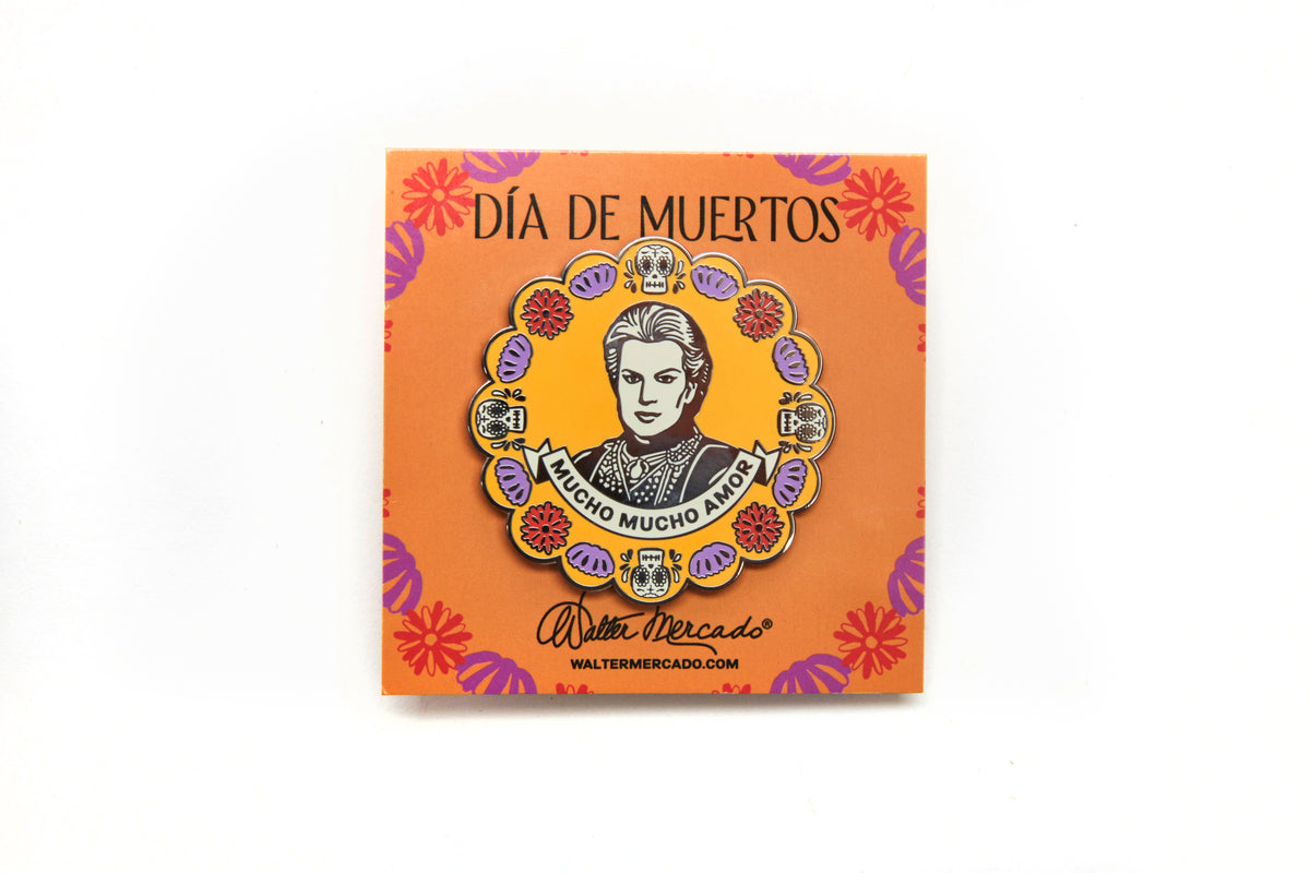 Walter Mercado Día de Muertos Enamel Pin